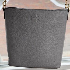 Tory Burch Leather Crossbody Bag in Grey